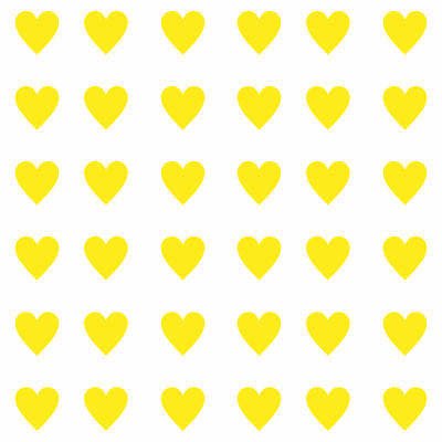 Pack Corazones Amarillo