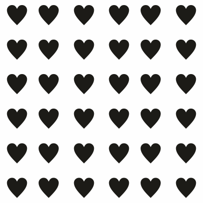Pack Corazones Negro