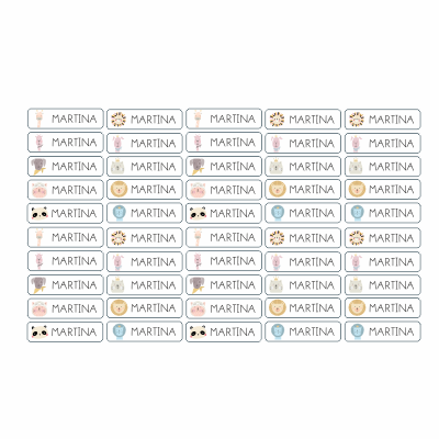 pack50animalitos Pack 50 Stickers textiles Animalitos