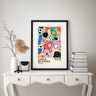 mockup Lámina Yayoi Kusama